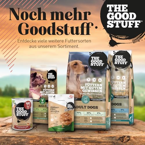 The GOODSTUFF Rind (Adult) 12,5 kg | Hochwertiges Hundetrockenfutter getreidefrei | Mit frischem Rindfleisch | Hundefutter trocken für ausgewachsene Hunde | Ausgewogenes Trockenfutter für Hunde