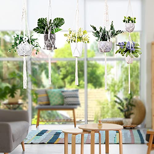 Macrame-Plant-Hanger-Plant-Hangers-Indoor-5-Pack-Large-Macrame-Plant-Hanger-for-Hanging-Plant-Pots-with-10-Hooks-Boho-Handmade-Rope-Plant-Hanger-for-Indoor-Outdoor-Home-Decor