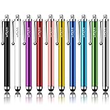 【Anti-Scratch-Gummi-Tipp】 Unsere Stylus-Spitze besteht aus weichem Gummi, bietet ein reibungsloses Zeichnen und Schreiben auf Touchscreens, schützt Ihren Bildschirm gut vor Kratzern und hält keine Fingerabdrücke zurück.