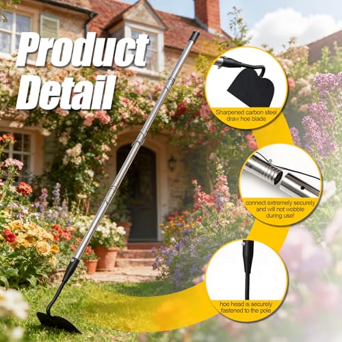Outil de jardinage robuste pour désherber et labourer le sol efficacement M-Draw