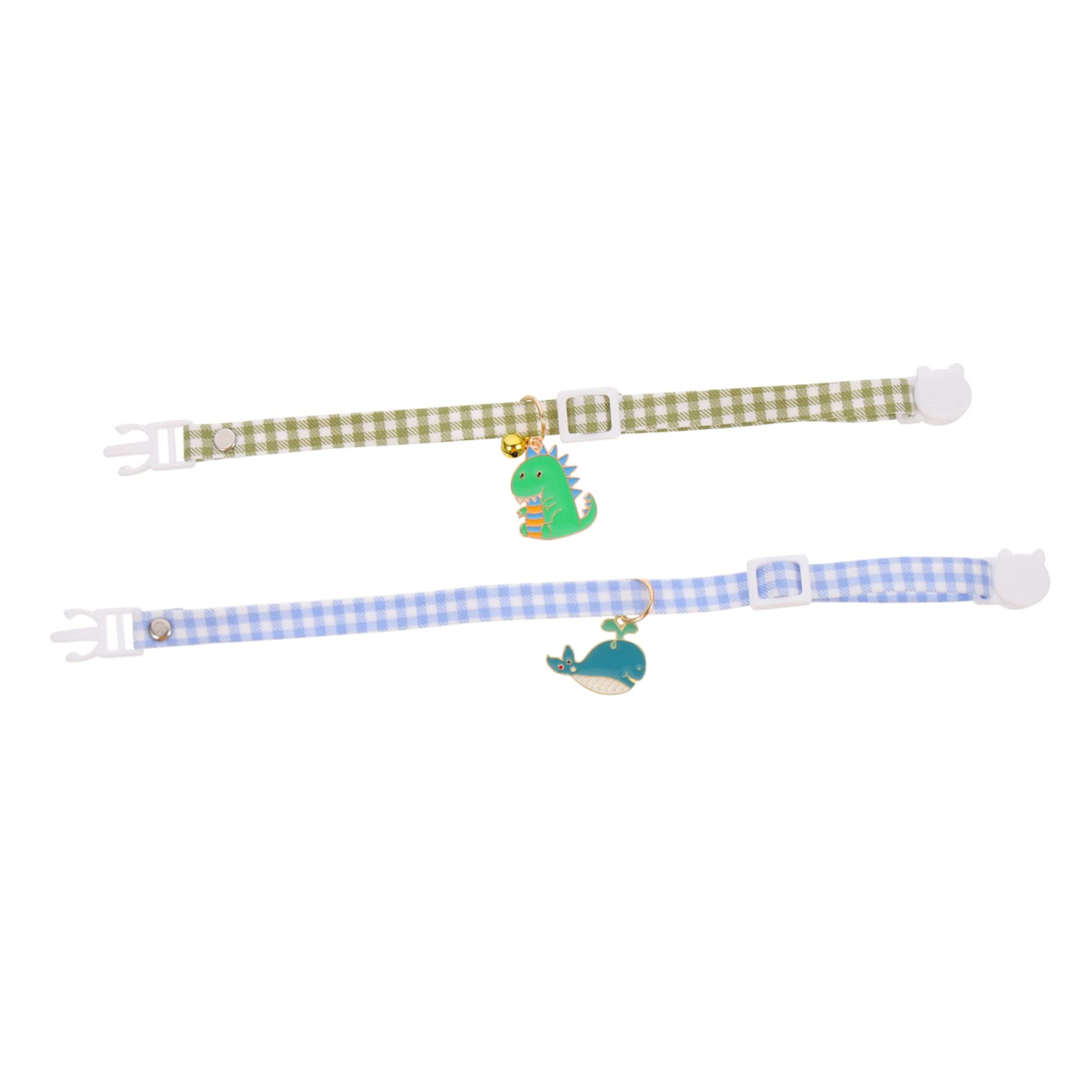 Kisangel 10pièces Collier pour Chat Doux avec Pendentif Décoratif De Motif Whale Motif Dinosaur pour Chats Et Chiens De Petite