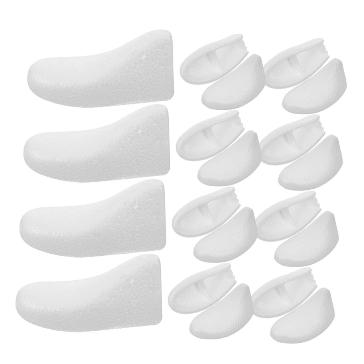 Hormas de Espuma Desechables para Zapatos y Botas, 10 Pares | Talla 42-45, Color Blanco, Ajuste Cómodo, Uso Doméstico para Conservar la Forma del Calzado
