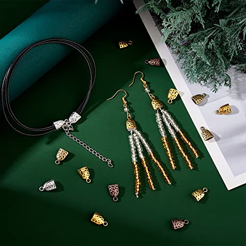 PH PandaHall 80pcs Bell Cord End Cap - Image 2