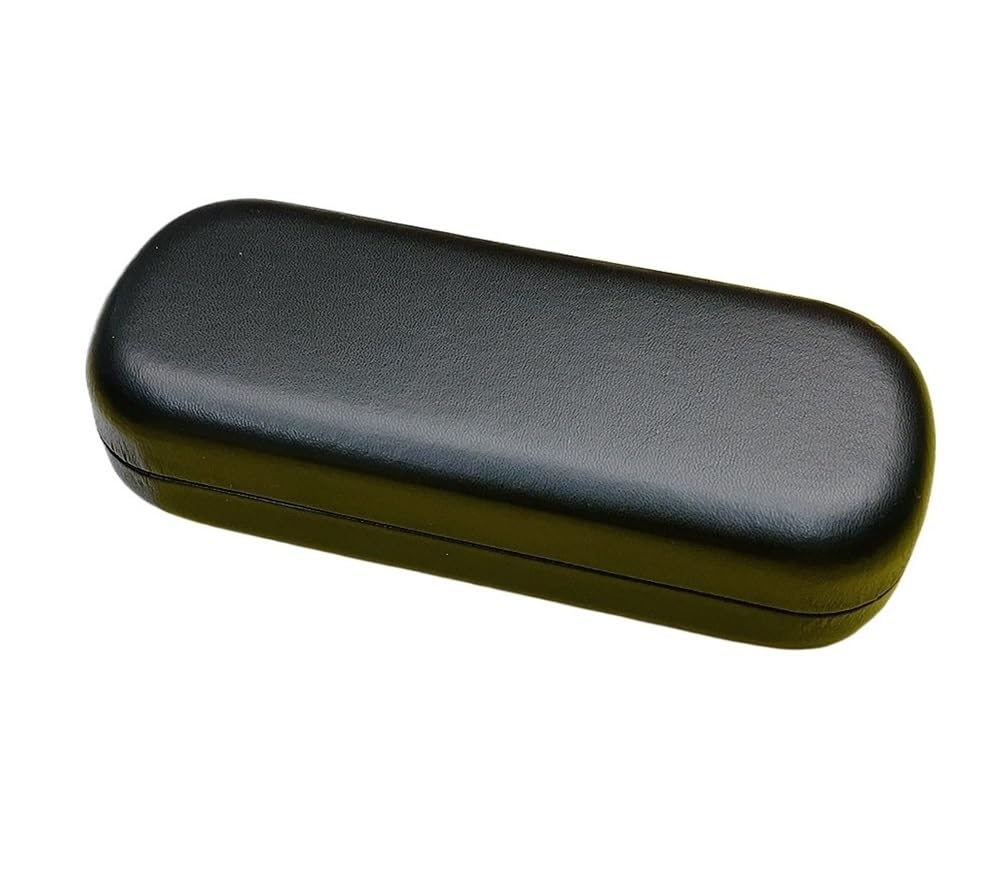 Amibvzhang 2pc Glasses Case Large Hard-shell Leather Sunglasses Men's Storage Lightweight Stylish Design Ideal For Travel Everyday Use(Black)