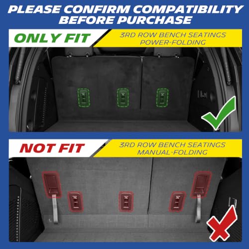 Image of Michelin Vehicle Mats for 2021-2026 Tahoe /Yukon /Escalade 7-Seater (7 Piece) | Not Fit GMC Yukon XL /Cadillac Escalade ESV or 8 /9-Seater, All-Weather TPE Custom Fit Liner, Premier