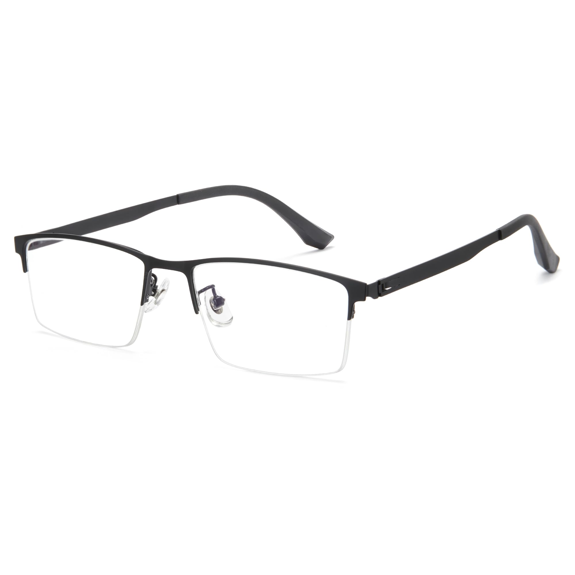 Amazon.com: Cyxus Titanium Frame Glasses for Men Semi Rim