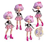 Hello Kitty Manga Doll Teddy Rock, Japanese Fashion Doll with Fashion Looks Manga, 19.5cm Figure with 15 Points of Articulation, Purple Hair, Accessories Included, Famous (HKTF0100) - Image 3