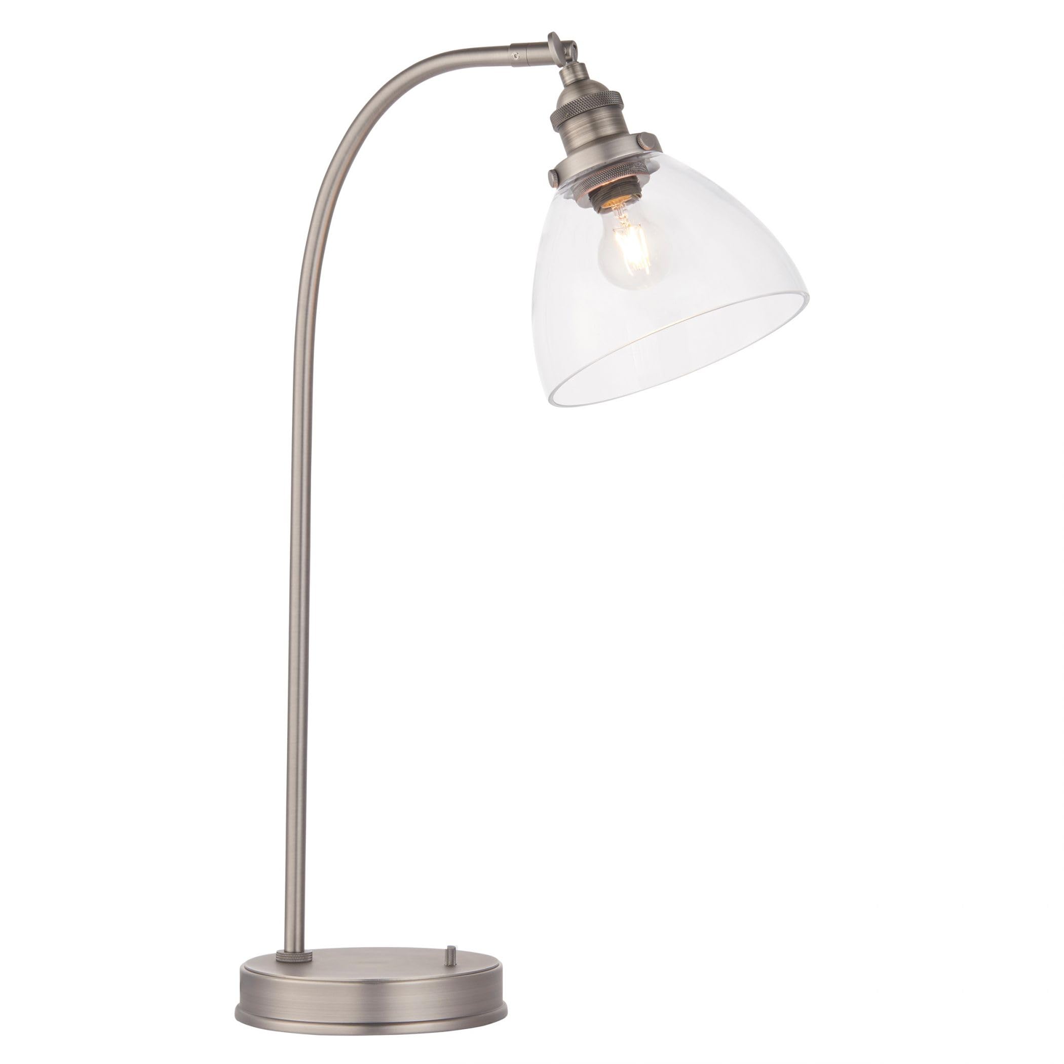 Endon Brushed Silver 91740 Hansen Table Light,