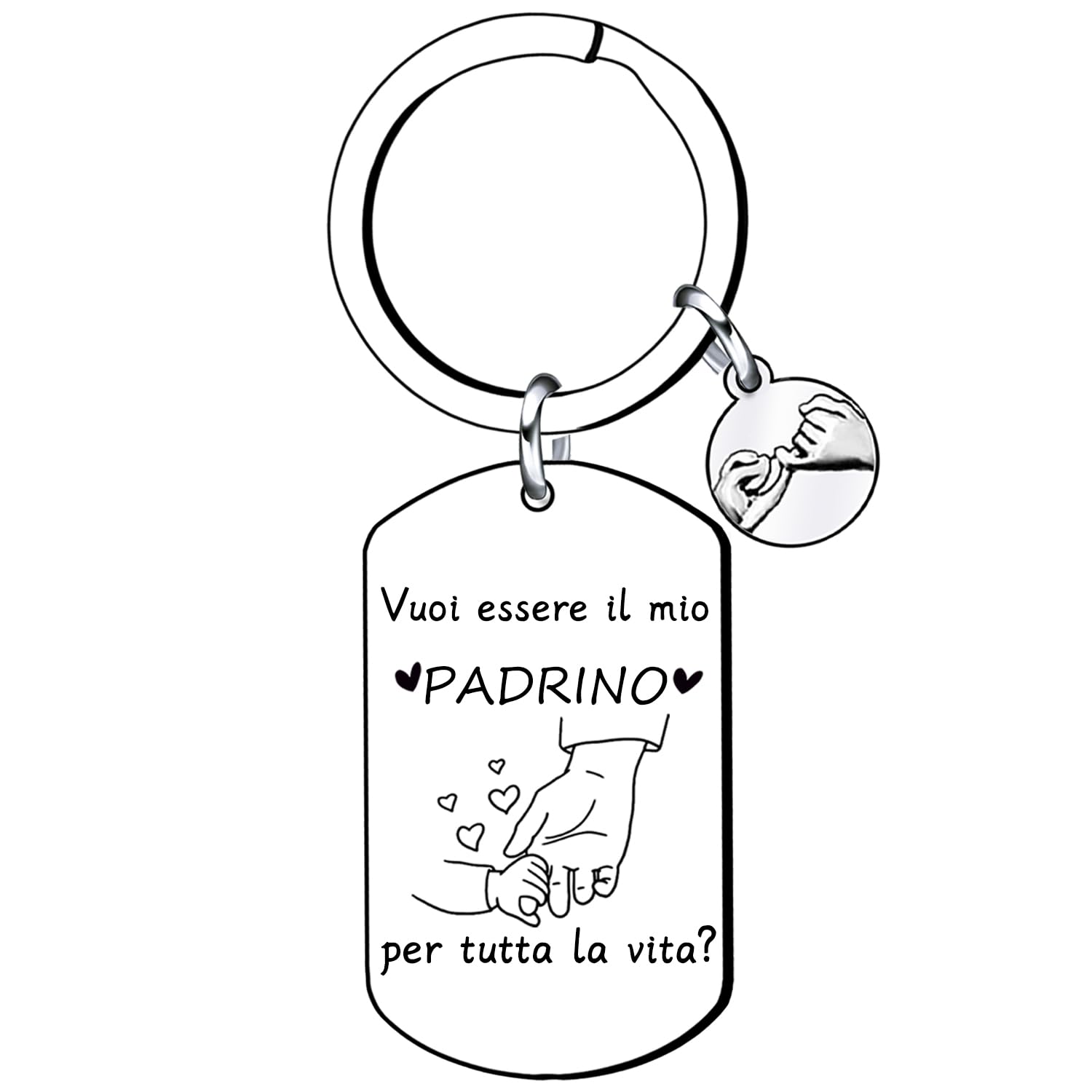 Regalo Vuoi essere il mio padrino Portachiavi apribottiglie