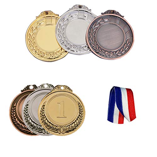 Haploon 15 Pcs Winner Gold Silver Bronze Medals, Olympic Style Medal Award Medals Bulk, Metal Acheivment Medal For Kids Youth #TOP5