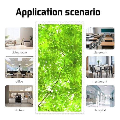 Image of 2 Pack Fluorescent Light Cover for Ceiling Light Classroom- Tender Green Magnetic Light Cover Fluorescent Light Shade Panel, Decorative Film Filter for Reducing Harsh Glare Flicker Home Decorations