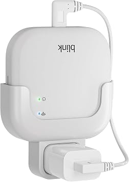 Outlet Wall Mount Compatible with Blink Sync Module XR, Space Saving and No Drilling Required Wall Holder Mounting Bracket with Short USB-C Cable for Blink Outdoor Indoor Security System White