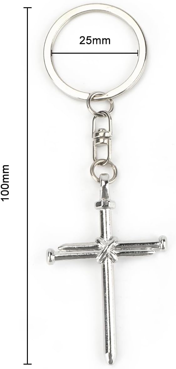 Cross Keychains Christian Inspirational Keychain Bible Verse Keychains Sunday Accessories Christians Keyring - Image 2