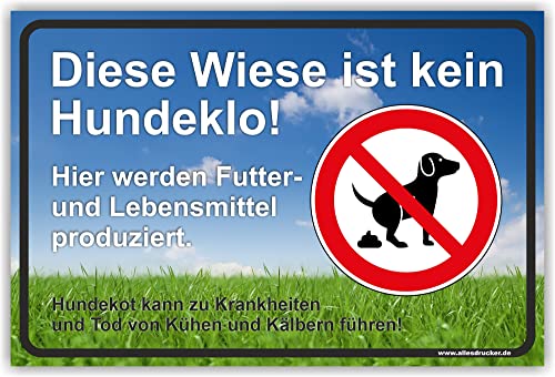Acuxiaza 2 Hundekot-Schilder Aus Aluminium – 15x20 Cm, Rot, Mit Aufdruck 'Ich Sammle', Wetterfest, 4 Bohrungen