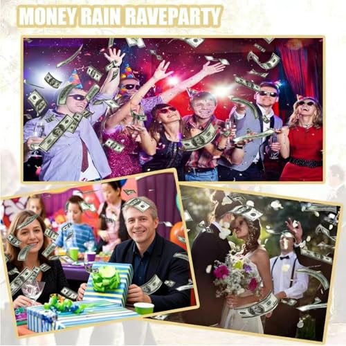 XIKTTK Fake Money 100 Dollar Scheine, Spielgeld Scheine, Fake Geld, Prop Money spielzeuggeld, Spielgeld Dollar Scheine, Falschgeld, Geldscheine, Fake Dollar, Dollarscheine, Spielzeug Geld, 120 Stück