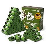 Doggy Do Good - 360 Count, Heavy Duty Poop Bags for Dogs - Standard Size - Dog Waste Bags Made with 50% Recycled Plastic + 15% Biobased Material - Landfill-Friendly, Unscented, Leak-Proof
