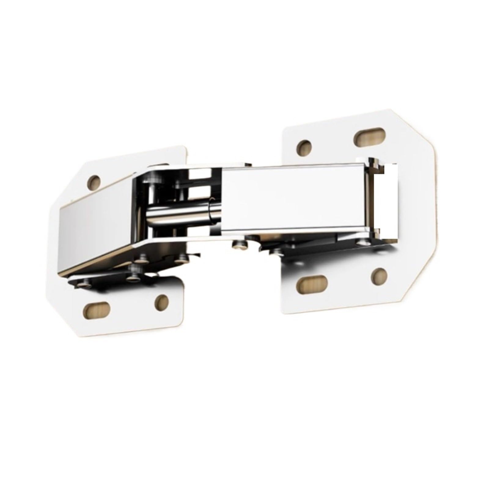 Lredonm 6Pcs 1-10Pcs Stainless Steel Hinge Cabinet Hinges No-Drilling Hole Hydraulic Damper Buffer Hardware Tools(6Pcs)