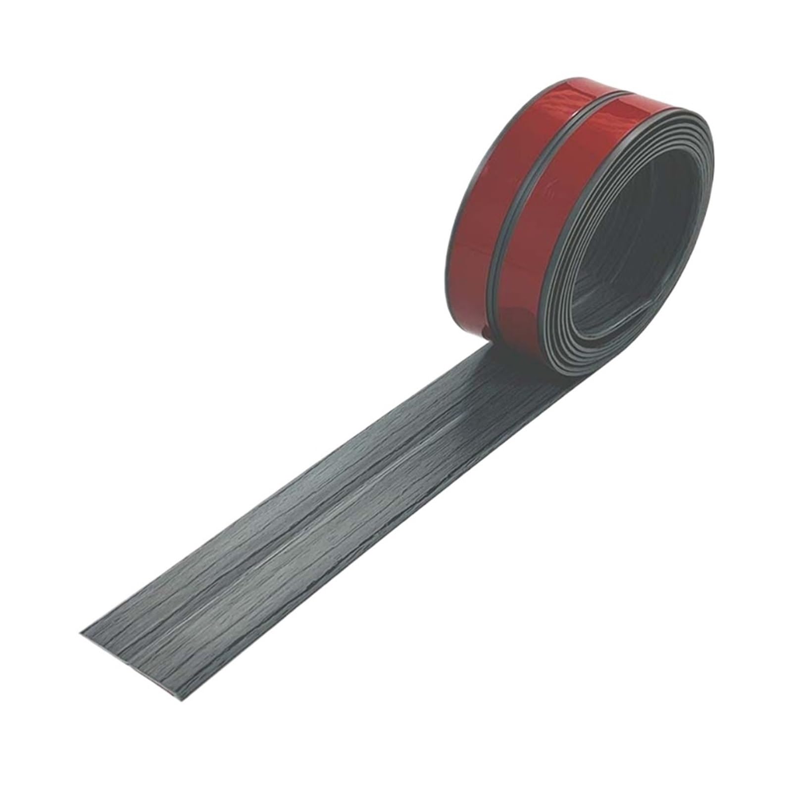 Flexible Laminate Beading Self Adhesive Wall Corner Protector Peel and Stick Flexible Moulding Trim Bendable Floor Transition Strip(Dark GreyWood-2cmx3m)