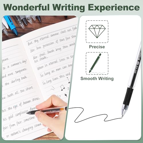 M&G Gel Pen Point 0.7mm Pack 12 Tinta Negra miniatura 3