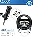 blucoil Cloud Microphones CL-1 Cloud Lifter 1-Channel Mic Activator - Feedback Reducer Bundle with 10-FT Balanced XLR Cable, and 5-Pack of Cable Ties