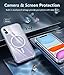 FNTCASE for iPhone 11 Case Clear: Magnetic Phone Cases Compatible with Magsafe Slim Anti Yellowing Military Grade Drop Protection Rugged Shockproof Protective Transparent Cell Cover (A-Clear)