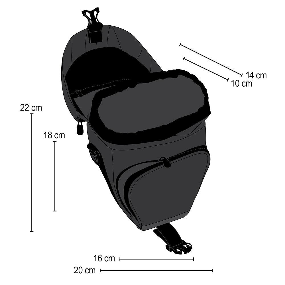 Mantona Premium Sac Pour Appareil Photo Reflex Avec Bandoulière - Noir