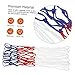 Totority 2pcs Basketball Training Nets Replacement Nets for Hoop Thick Material Easy Installation