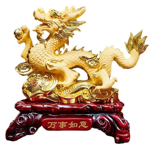 Sculpture Dragon en Résine : Un Artisanat Haut de Gamme pour Table