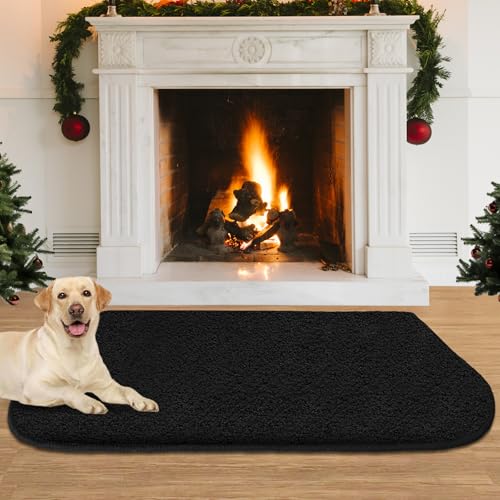 Fireplace Hearth Rug, 2' x 3' Fire Resistant Rugs for Fireplace Home Décor Hearth Pad, Non-Slip...