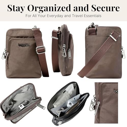 Image of Baggallini Womens Securtex Anti-theft Activity Crossbody Bag Securtex Anti-Theft Activity Crossbody Bag