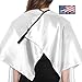 Mane Caper Salon Cape Nylon White Cape - Professional Quality Heavy Material Long Durability Barbershop and Beauty Shop Use