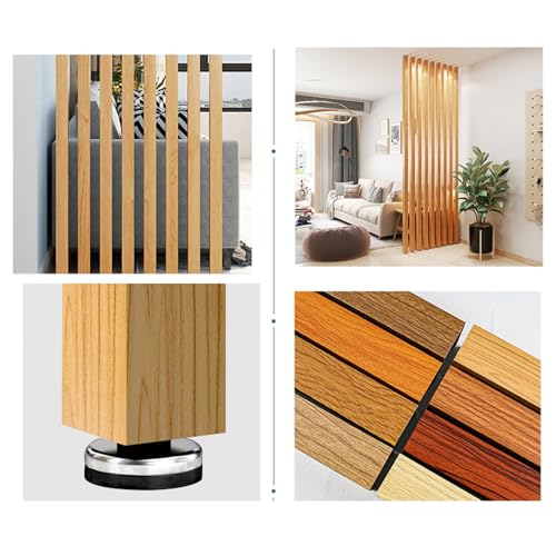 Séparateur de pièce bois beige 100cm écran intimité maison bureau