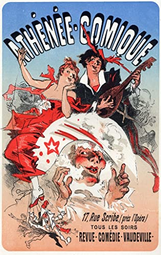 Impression d'art Théâtre Athénée Comique de Jules Chéret affiche de collection