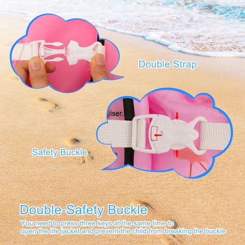 image for HYRIXDIRECT Swim Vest for Children, Kids Swim Jacket Toddler Floaties 