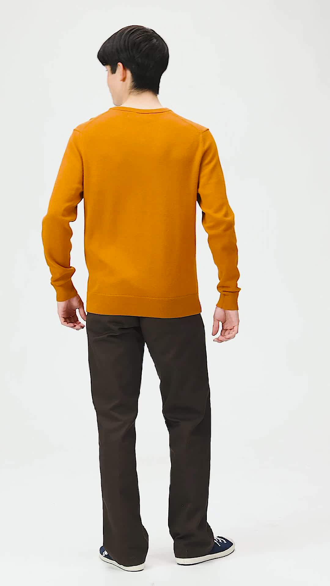 Amazon.co.jp: [Amazon Essentials] プルオーバー ニット Vネック