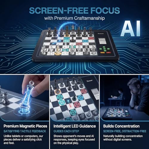AI Electronic Chess Set juego electrónico de ajedrez miniatura 2