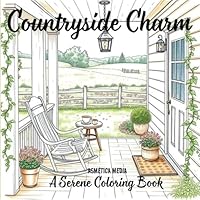 Countryside Charm - A Serene Coloring Book: Escape to the countryside with beautifully illustrated sketch scenes B0F6718R9F Book Cover