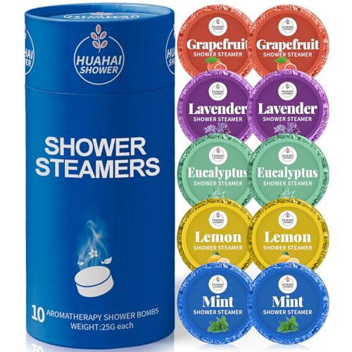 Shower Steamers Aromatherapy, 10-Pack Shower Bombs Christmas Stocking Stuffers for Women...