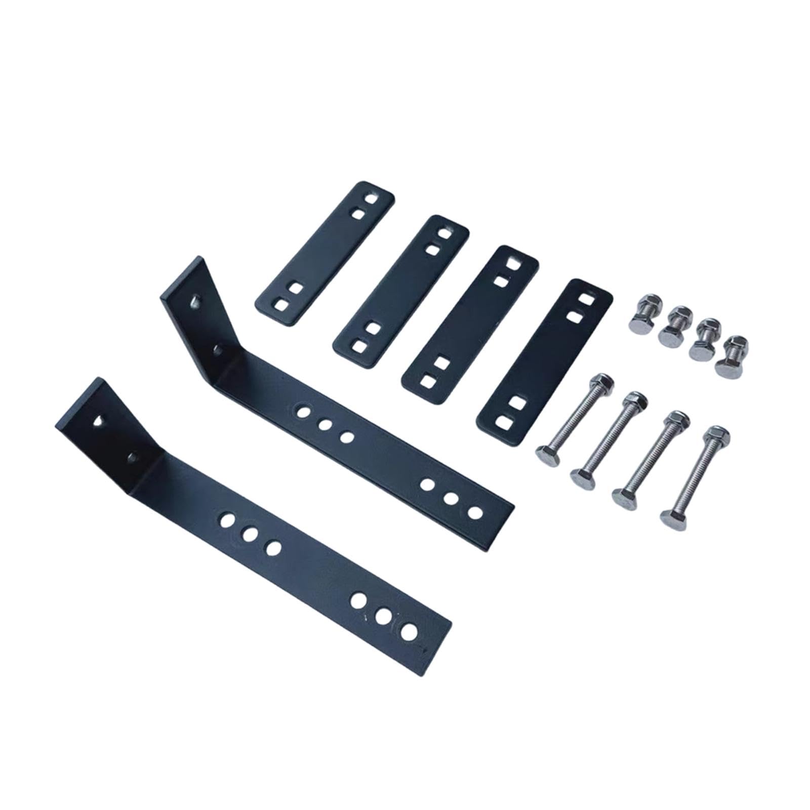 Kit de Soportes y Herrajes para Montaje de Toldo para Coche, Robusto, para Instalación de Tienda Lateral, Barras Transversales de Portaequipajes y Toldos Todoterreno, Fácil Instalación, Negro
