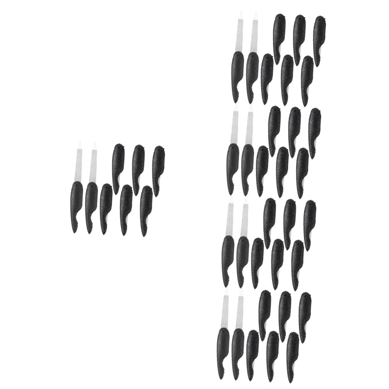 FRCOLOR 40piezas Limas De Uñas De Metal Plegables Doble Cara Pulidoras Para Manicura De y Pies y Para Cuidado De Uñas