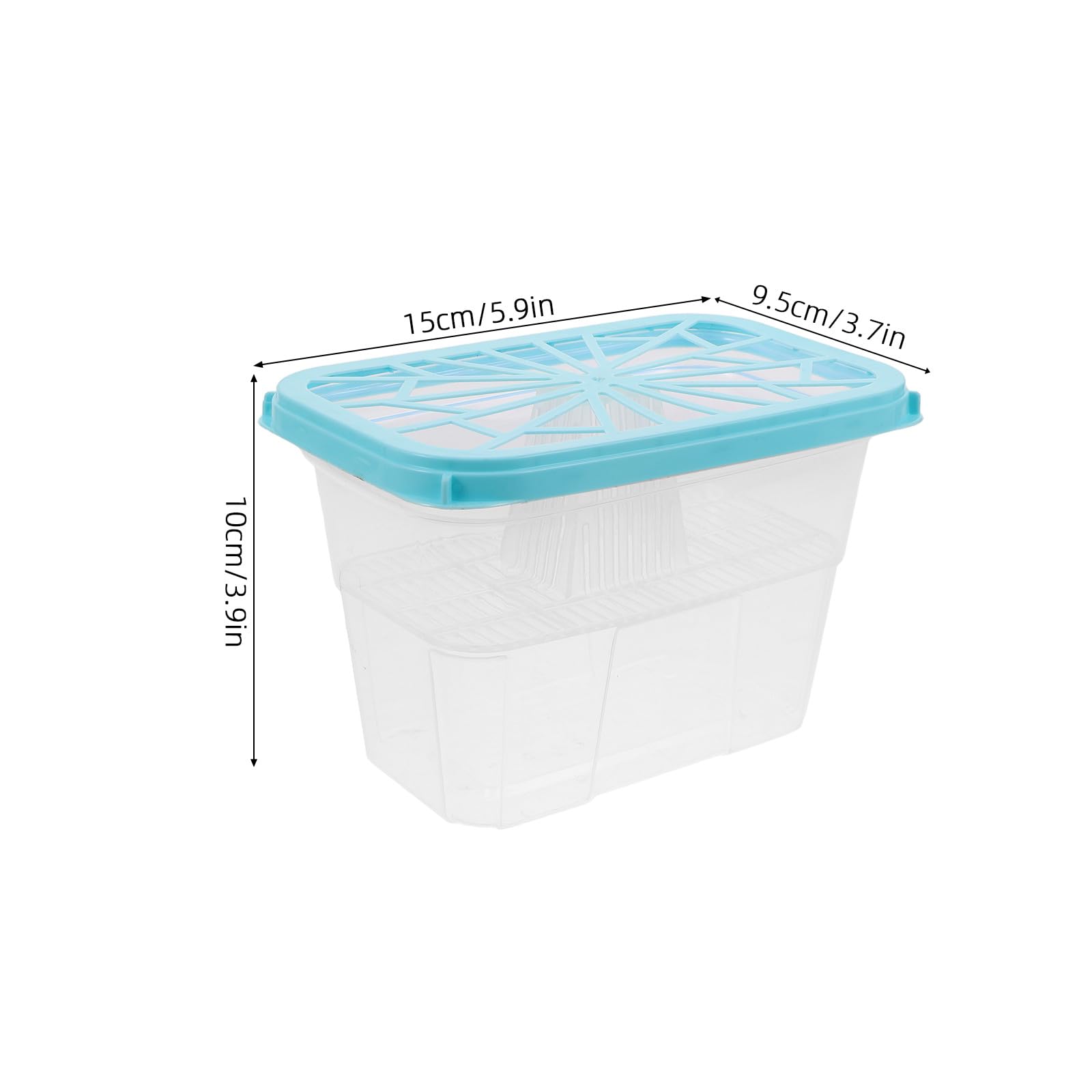 SHINEOFI 8piezas Cajas Deshumidificadoras Reutilizables para Baño y Armario Estuche Absorbente de Humedad Contenedor Vacío de Plástico Prueba de Fugas para Deshumidificador de Humedad