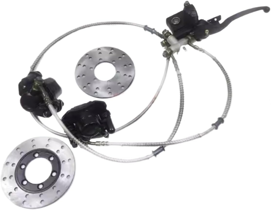 One-To-Two Disc Brake Handbrake Caliper Brake Pump And Brake Disc Compatible With Modified 4-Wheeler ATV Motorcycle