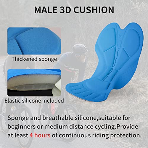 Calzas cortas para ciclismo hombre, verdes, talla S miniatura 6