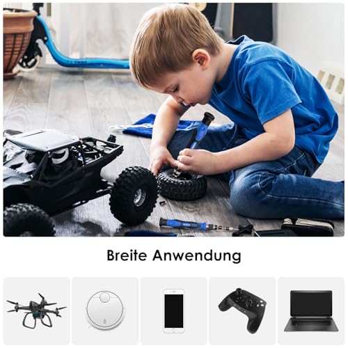 STREBITO Kit di Cacciaviti di Precisione 142 in 1 per iPhone, PC, PS5 - 6