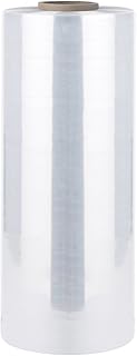 Bonison 18" x 2000' x 80 Gauge Stretch Film Pallet Wrap, 20 Microns Thick Industrial Strength Shrink Wrap. Clear Plastic M...