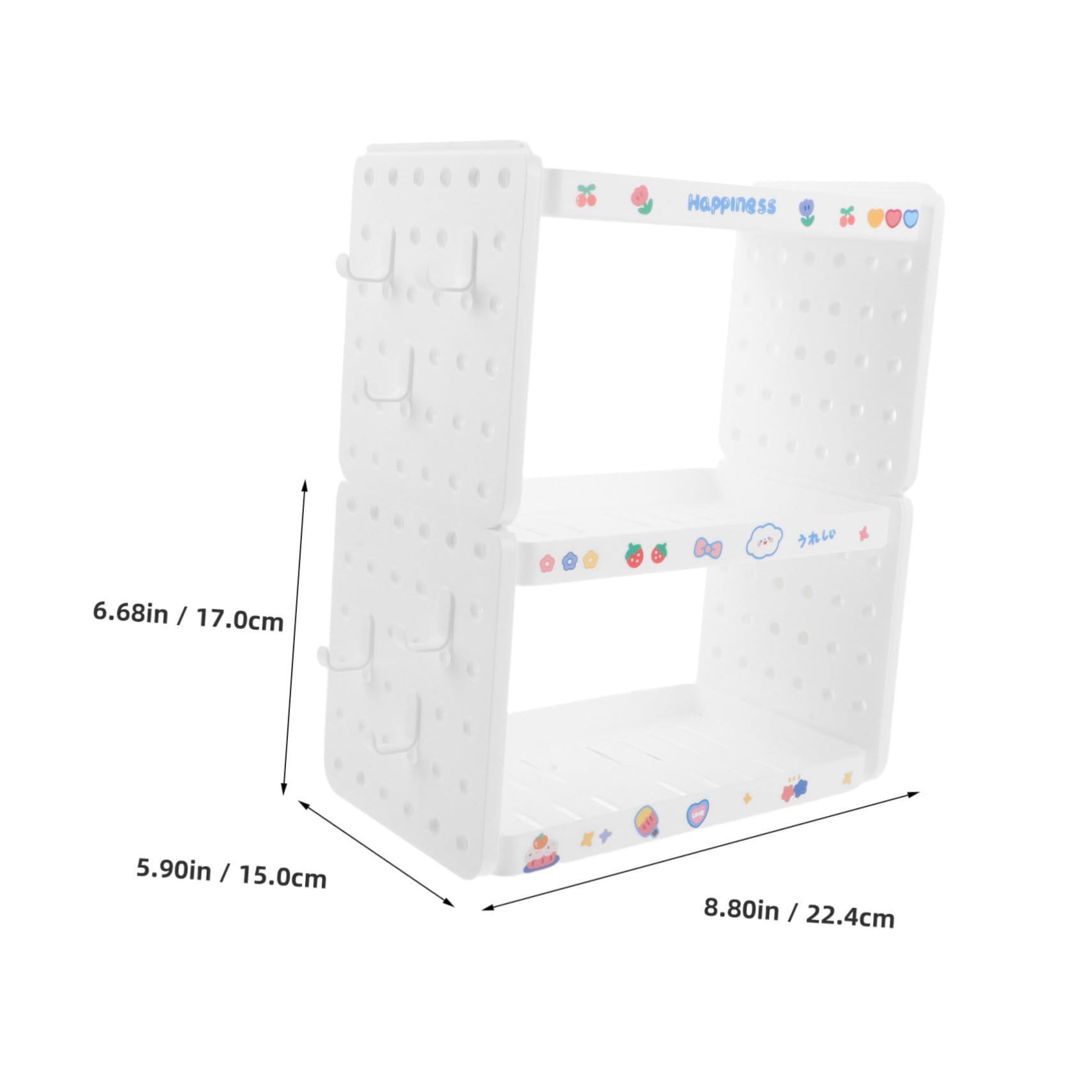 Organizador de Escritorio Modular Multitier para Materiales de Arte y Oficina Estantería Apilable con Compartimentos y Gancho Soporte Compacto para Bolígrafos y Cosméticos