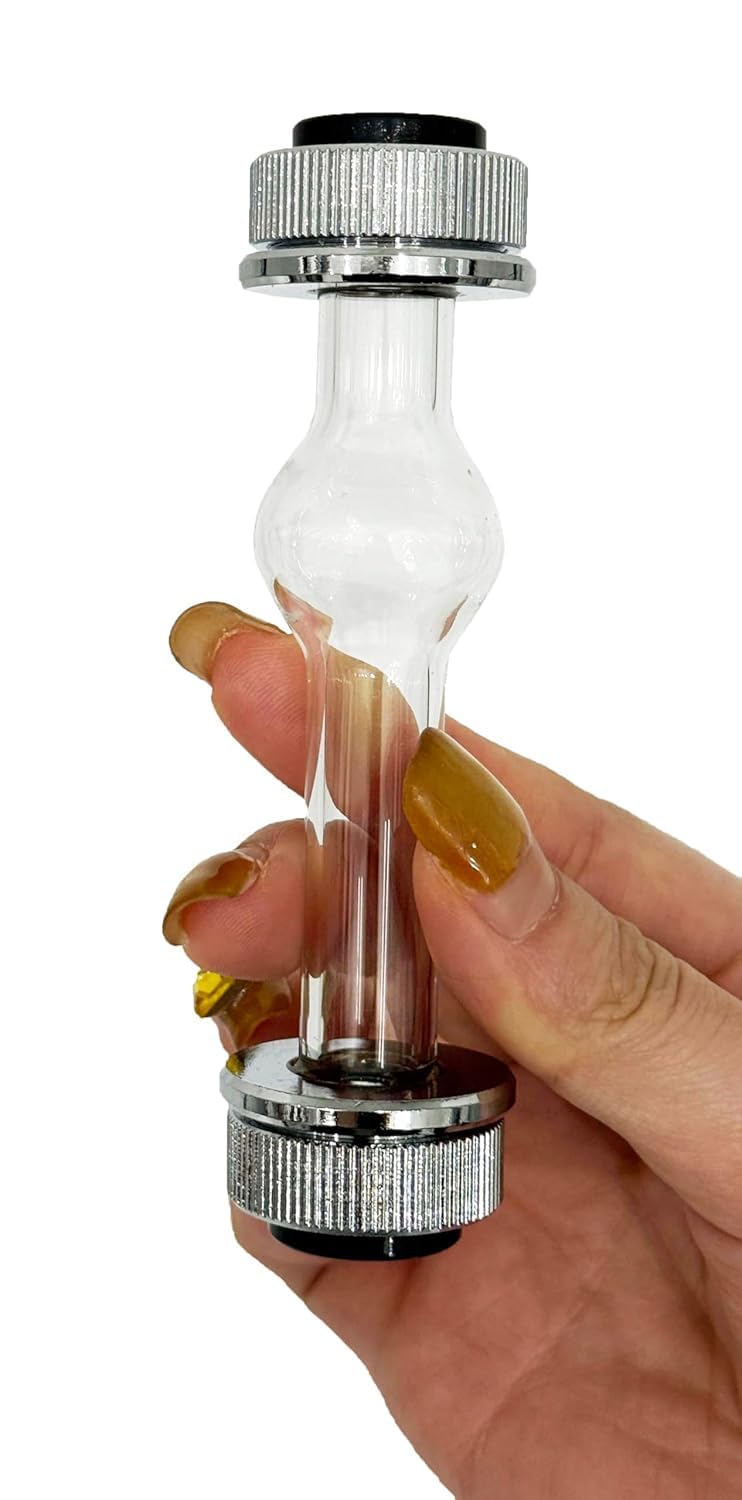 Polarímetro semiautomático de tubo de ensayo de polarímetro de 100 mm - Dispositivo de vidrio y metal, capacidad de muestra de 20 ml