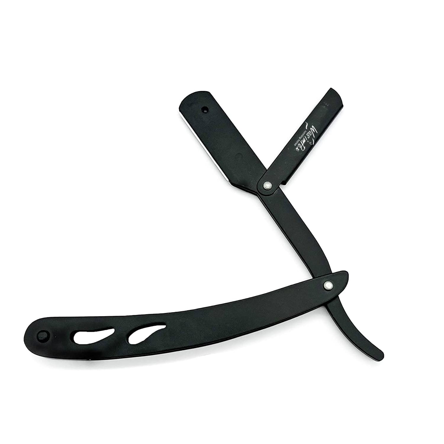 Cut Throat Razor Kit, All Matte Black Straight Razor, Professional Barber Razor, Premium Quality Straight Edge Razor, Moustache & Beard Shaving Razor, Single Blade Razor