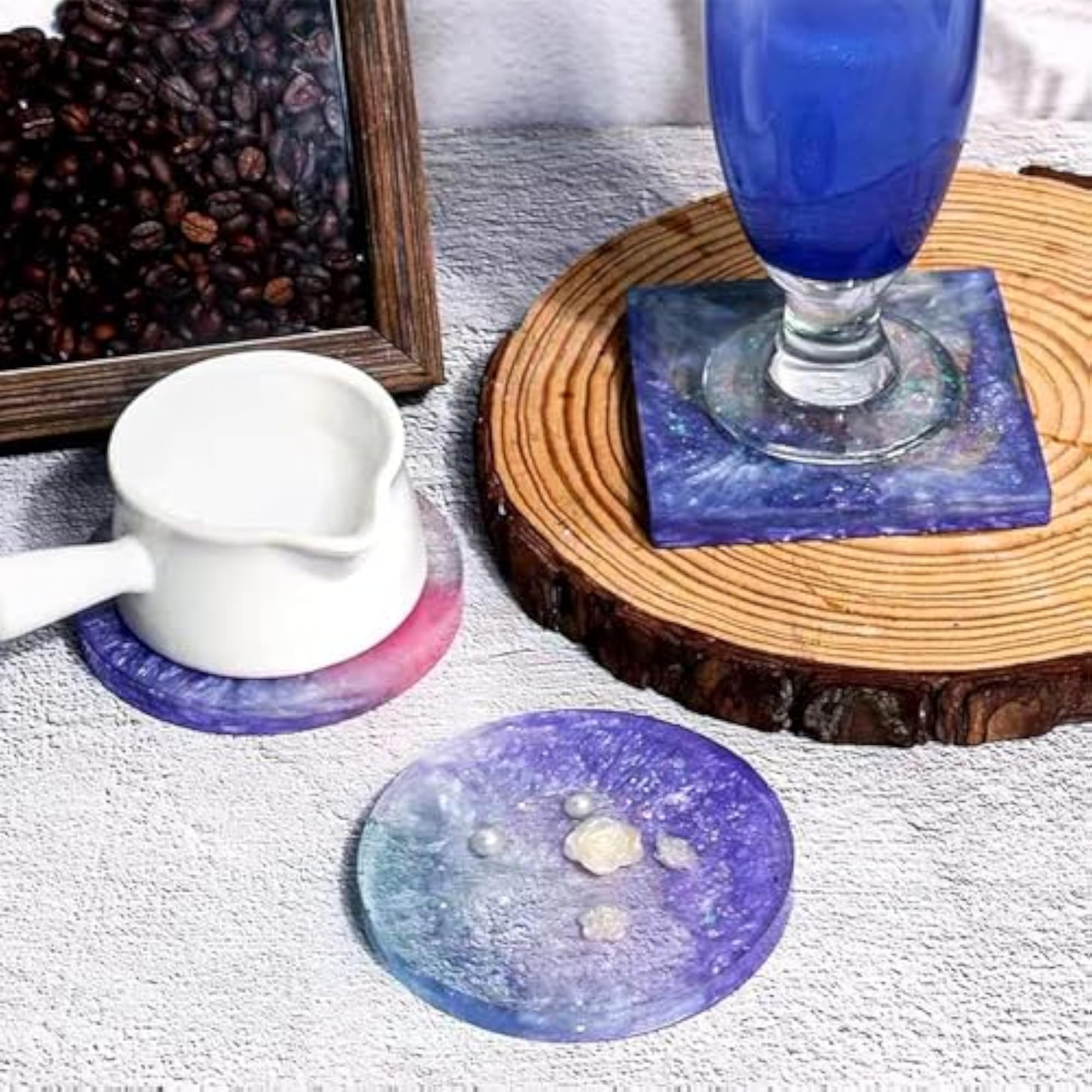 3 PCS Coaster Mould Set for DIY Crafters, Clay Molds