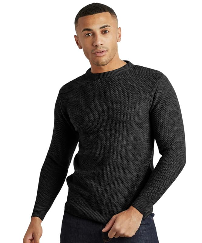 cahoot Polyester Blend Men's Solid Knitted Pullover Sweater For Casual Wear | Crew Neck | Long Sleeve | Pull On Closure | Sweater Crafted With Comfort Fit For Everyday Wear-picture-16